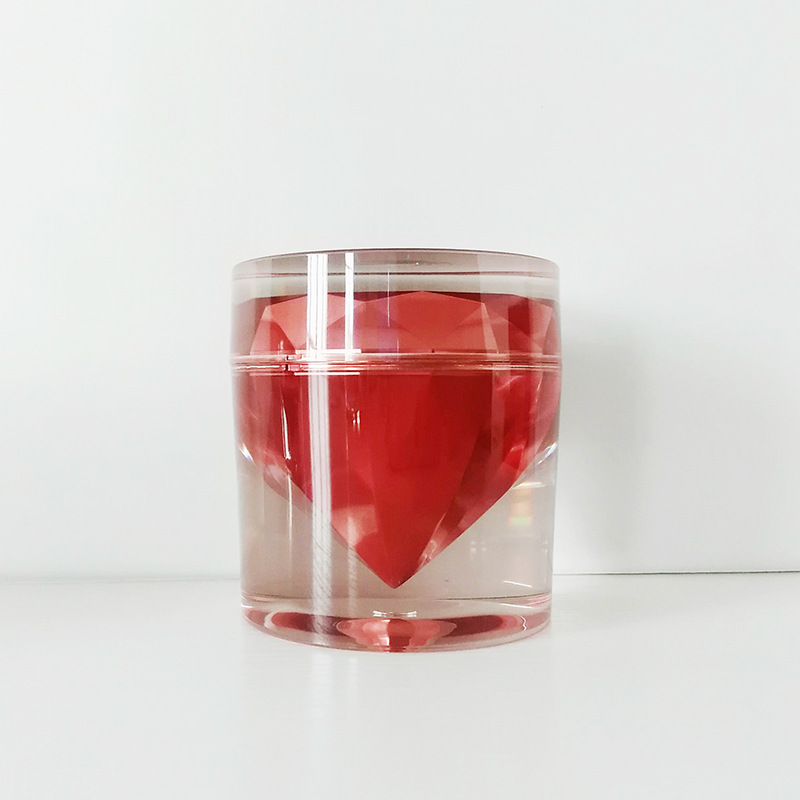High-end luxury diamond acrylic cream jar for luxury cosmetic packaging 15g 30g 50g