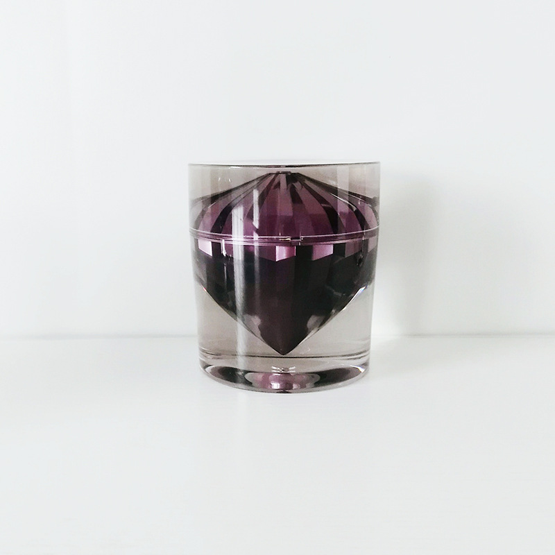 High-end luxury diamond acrylic cream jar for luxury cosmetic packaging 15g 30g 50g