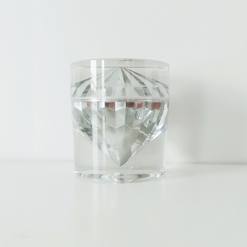 High-end luxury diamond acrylic cream jar for luxury cosmetic packaging 15g 30g 50g