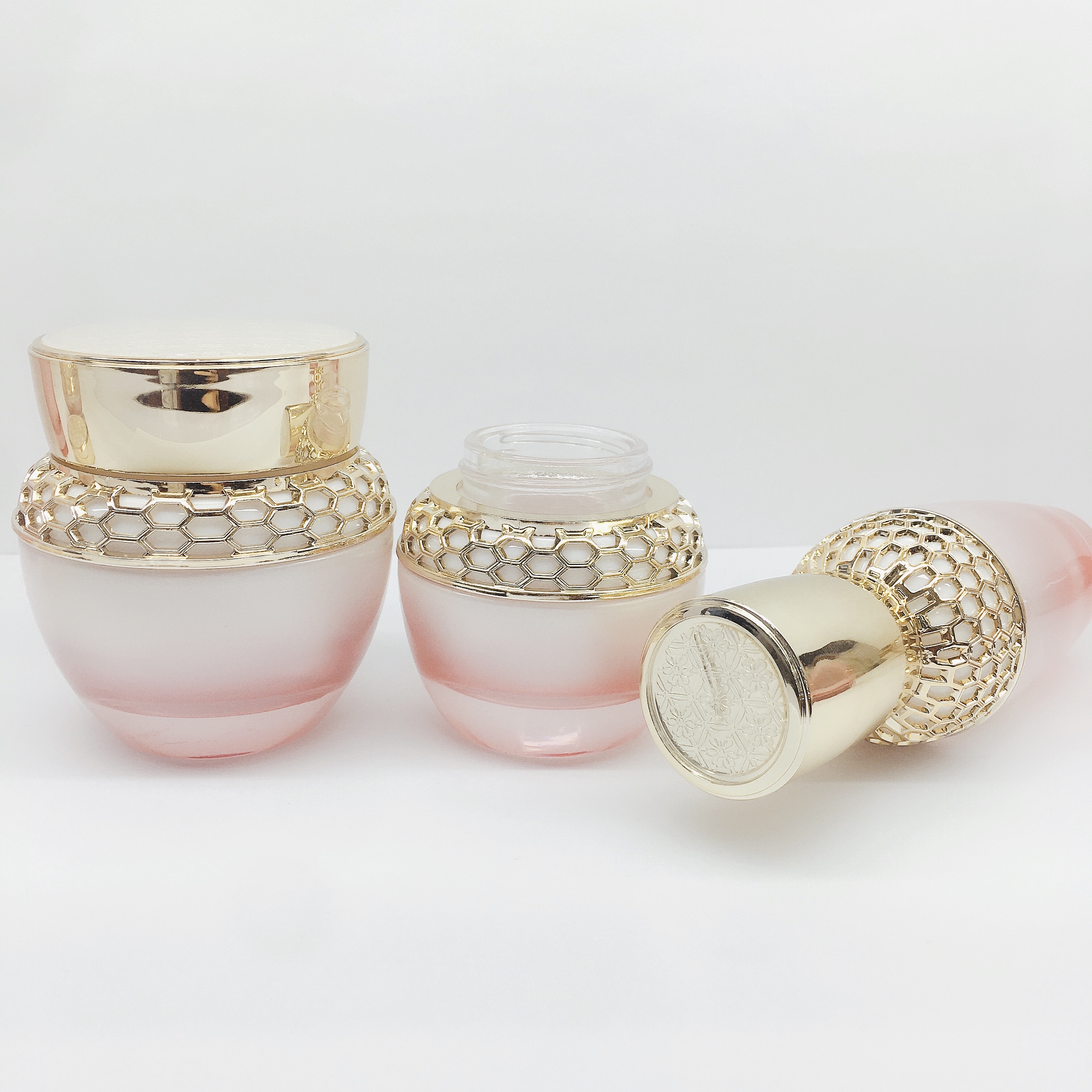 High-end palace emulsion liquid bottle and face cream jar