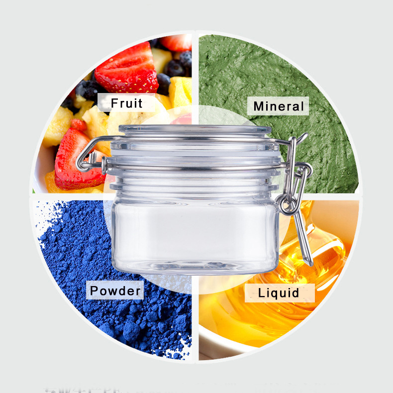 High end square 150ml empty cosmetic cream jars container acrylic