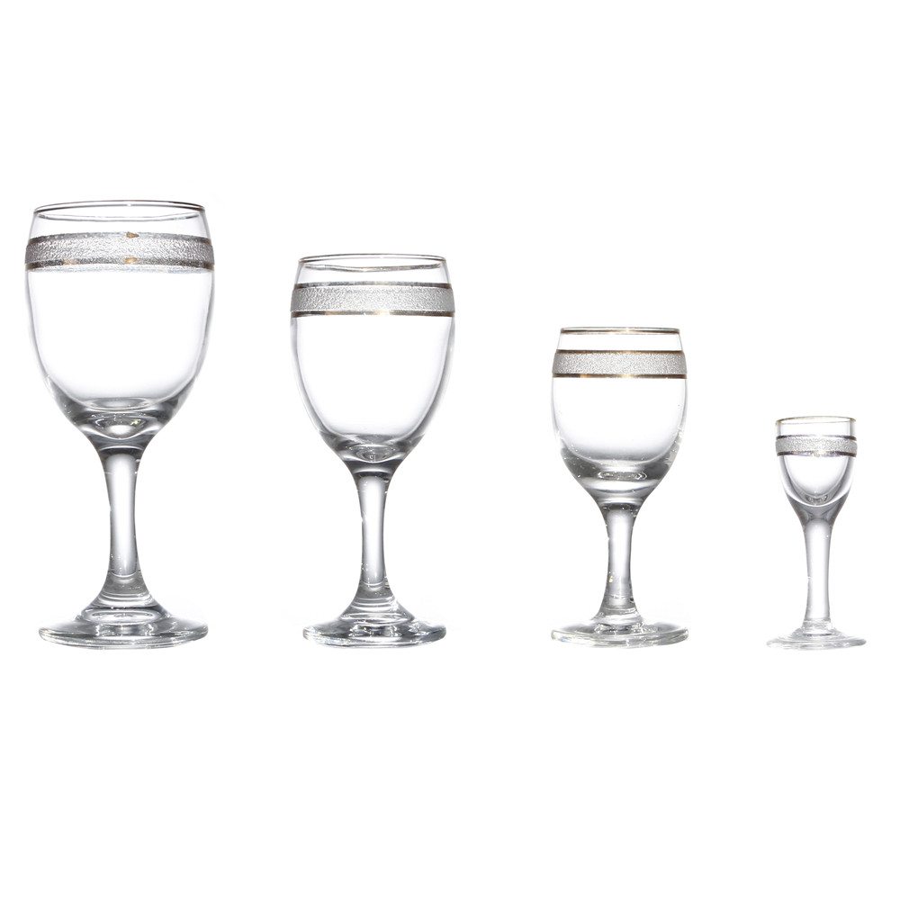 High foot glass shot wine cup 200ml liquor bottle