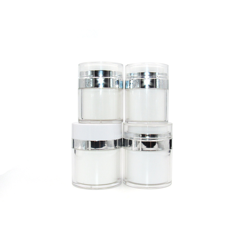 High function 15g 30g 50g pearl white acrylic dispenser OEM pacakag pump airless cream jars