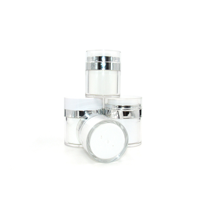 High function 15g 30g 50g pearl white acrylic dispenser OEM pacakag pump airless cream jars