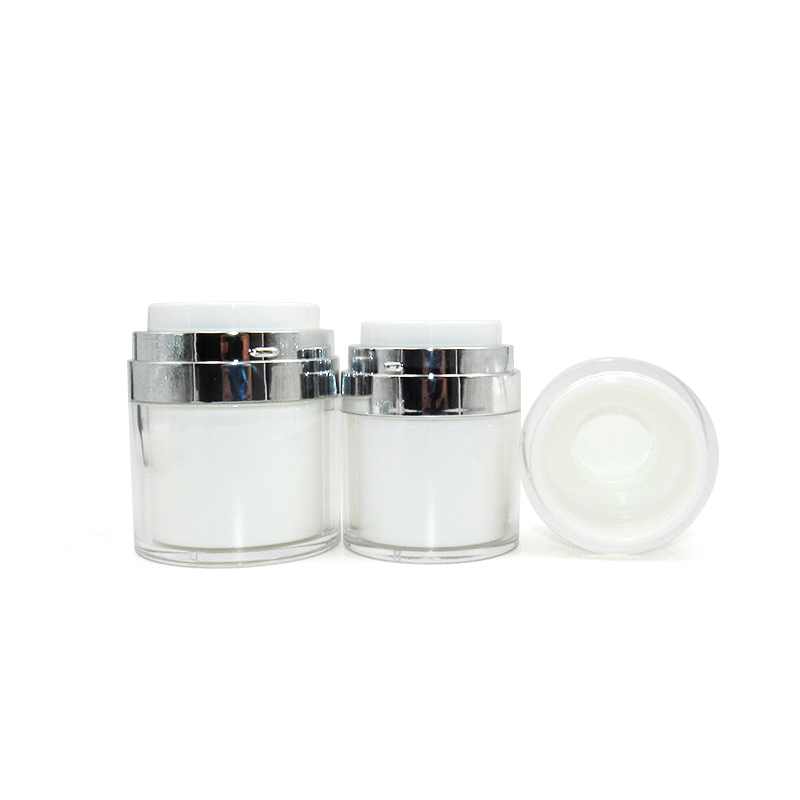High function 15g 30g 50g pearl white acrylic dispenser OEM pacakag pump airless cream jars