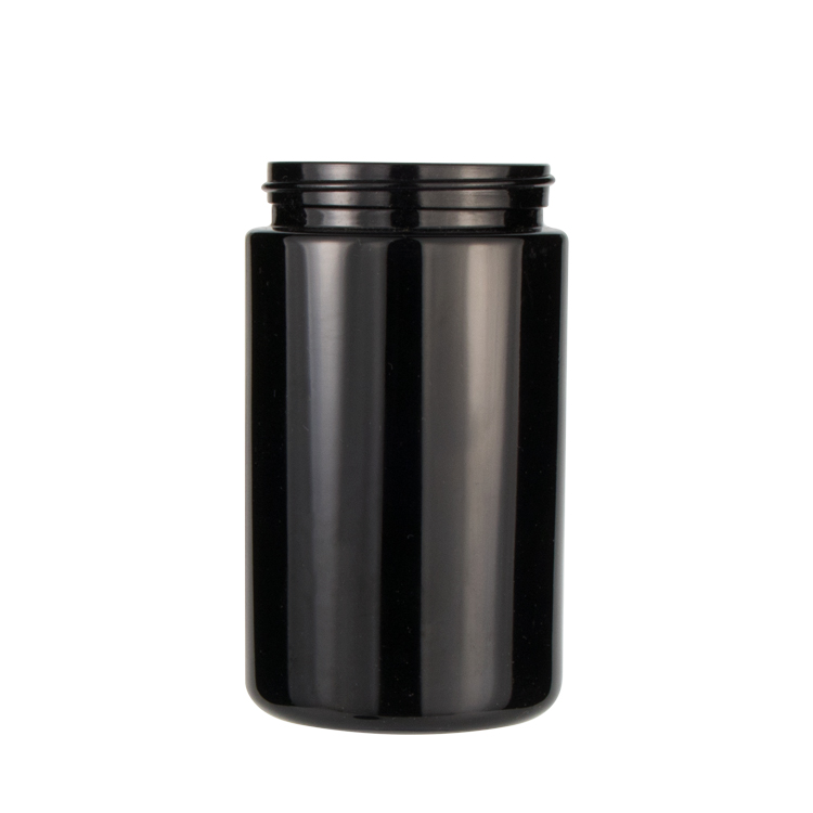 High grade 3.5 5 10 18 60 150 200 260 ml empty spices containers round weed black violet uv glass jar with lids