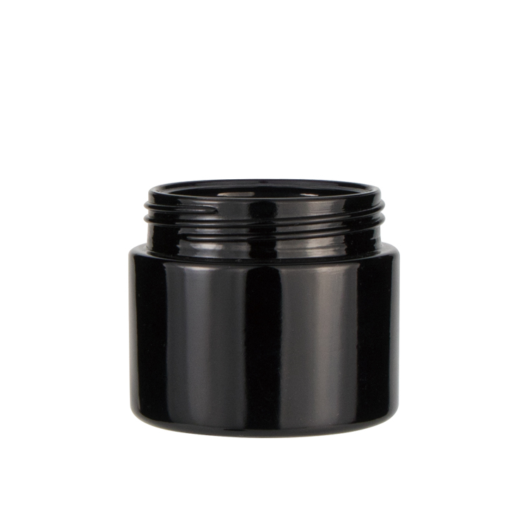 High grade 3.5 5 10 18 60 150 200 260 ml empty spices containers round weed black violet uv glass jar with lids