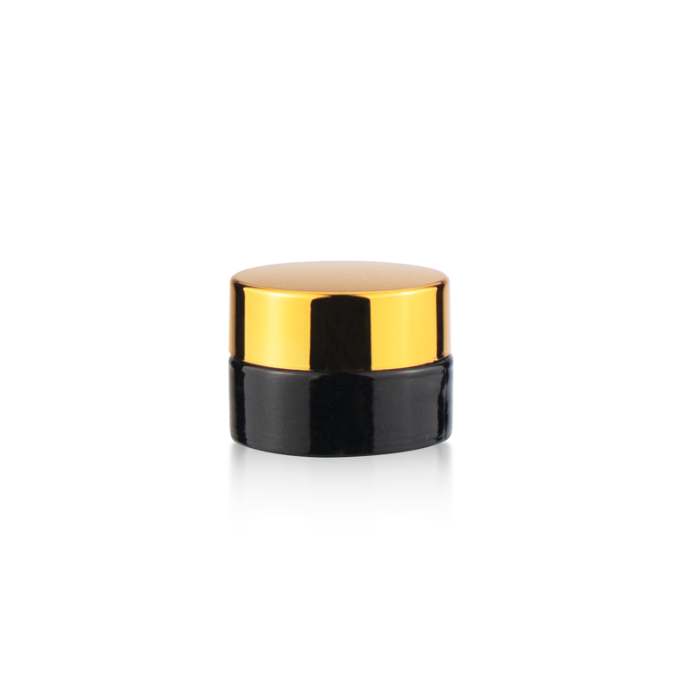 High grade 5 10 15 20 25 30 50 100 gram empty amber makeup containers round glass body scrub jars for cream gel