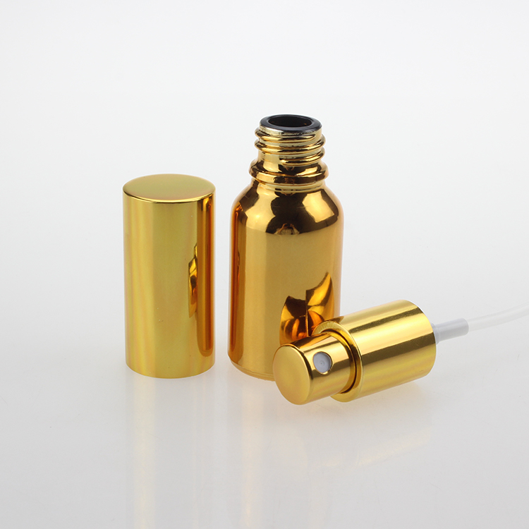 High-grade Fine Mist Glass Spray Bottle for Perfume,Golden PGH21 10ml 15ml 20ml 30ml 50ml 100ml Pump Bottle