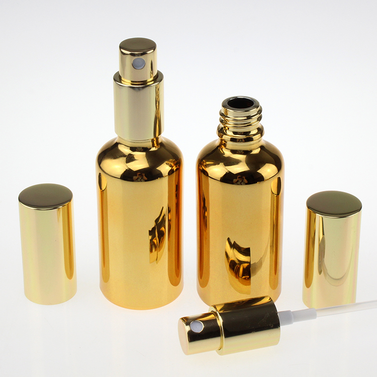 High-grade Fine Mist Glass Spray Bottle for Perfume,Golden PGH21 10ml 15ml 20ml 30ml 50ml 100ml Pump Bottle