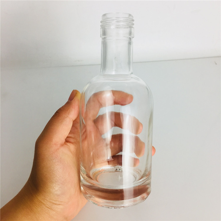 High grade luxury 200ml liquor glass ice wine bottle gift with cork or screw cap