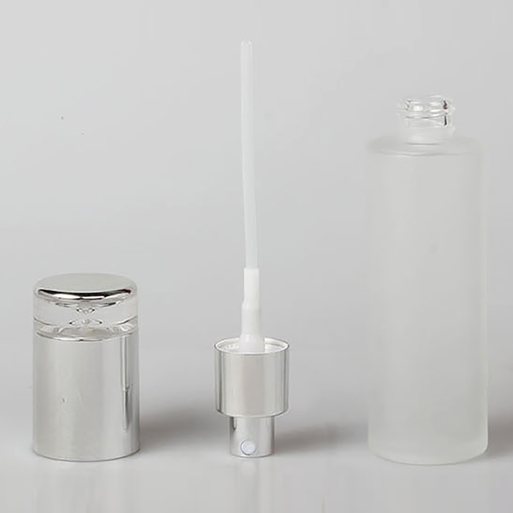 High-grade multi-size acrylic cover glass spray bottle and cream jar, bamboo cosmetic packaging face cream jar