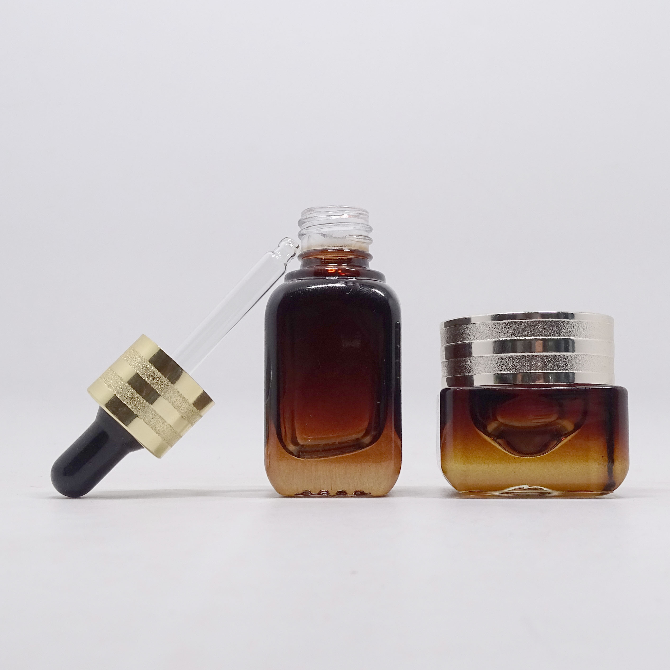 High-grade multi-size acrylic cover glass spray bottle cosmetic packaging face cream jar