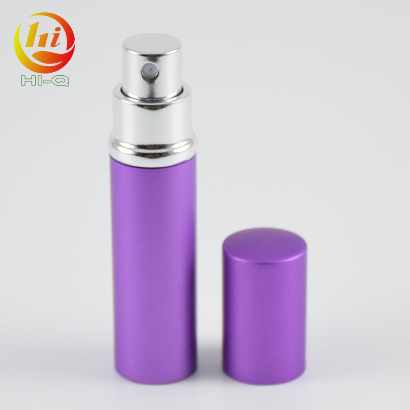 High grade round top metal spray bottle 10ml aluminum spray perfume bottle refillable