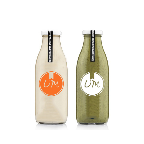 High quality 1 L glass milk bottles wholesale