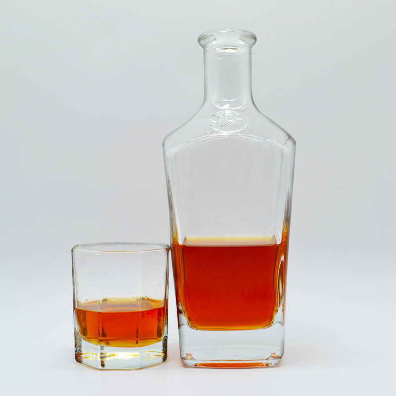 High quality  1000ml 700ml Jack Daniels Label whisky Bottles wine spirit vodka whisky Glass Bottle wholesale