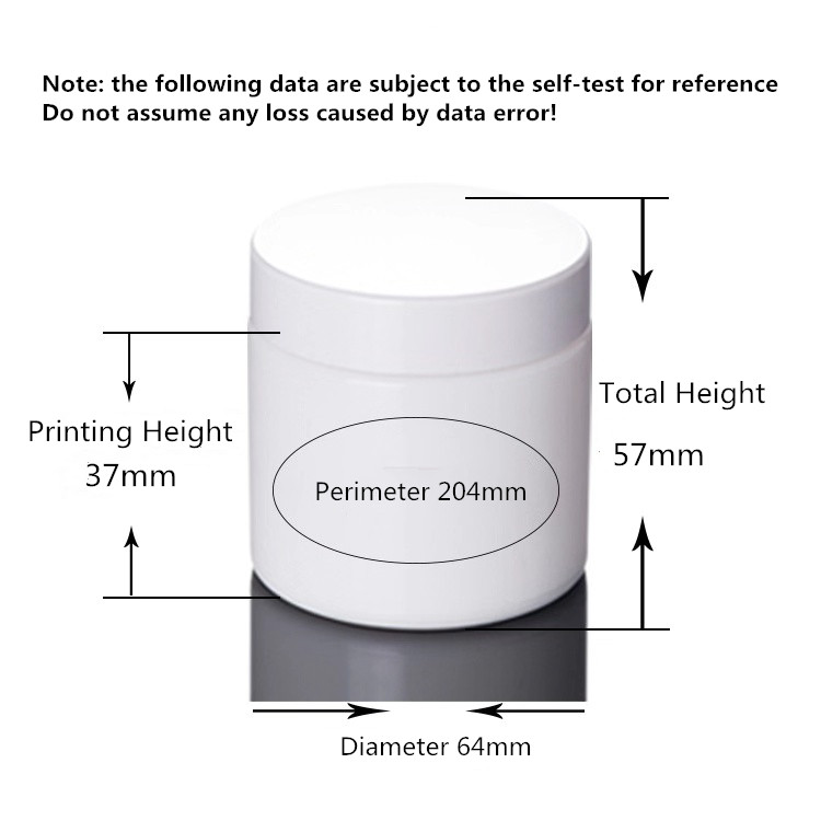 High quality 100G White Porcelain Cosmetics Packaging Cream Glass Bottle and Jar