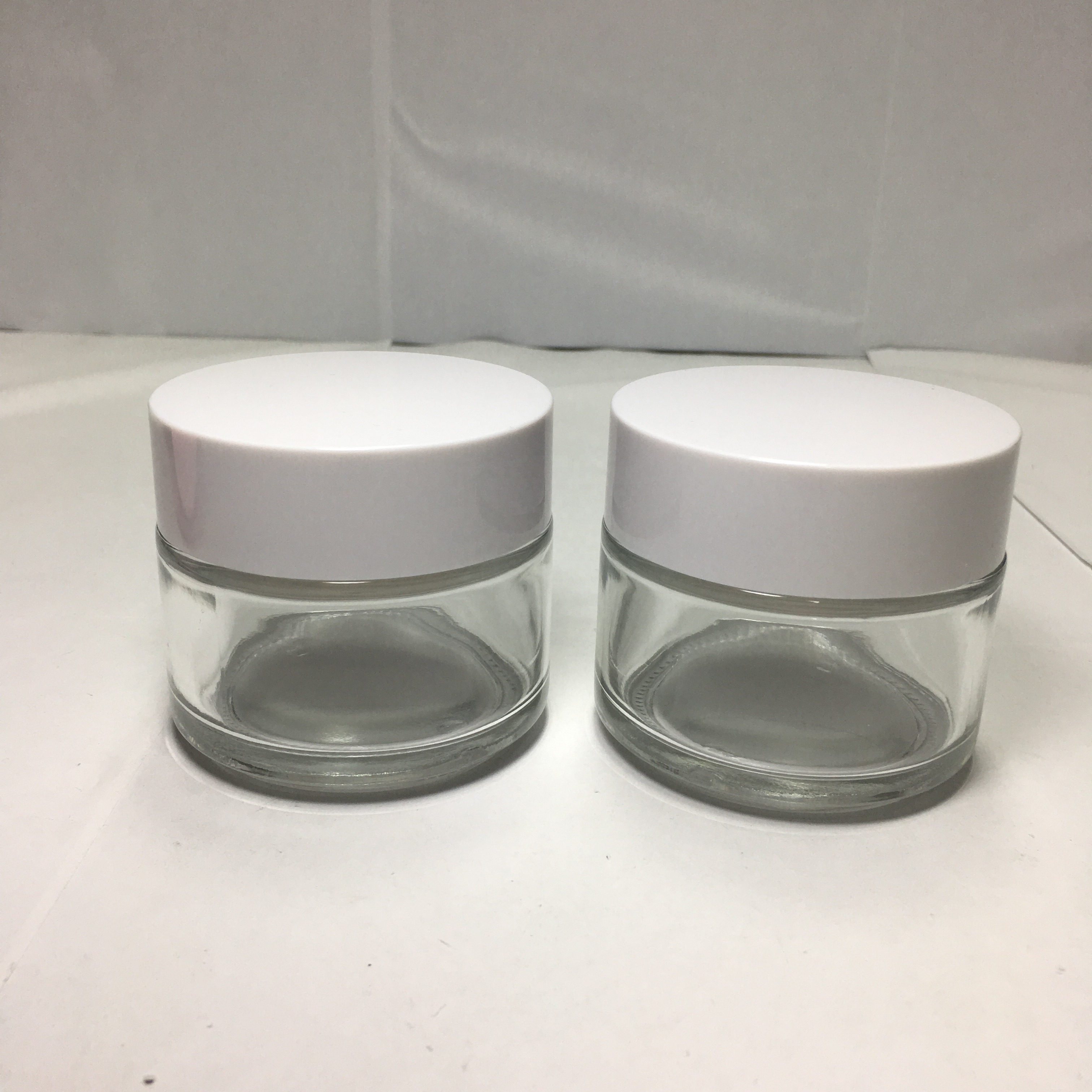 High quality 100g Transparent Cream glass jar for cosmetic packaging