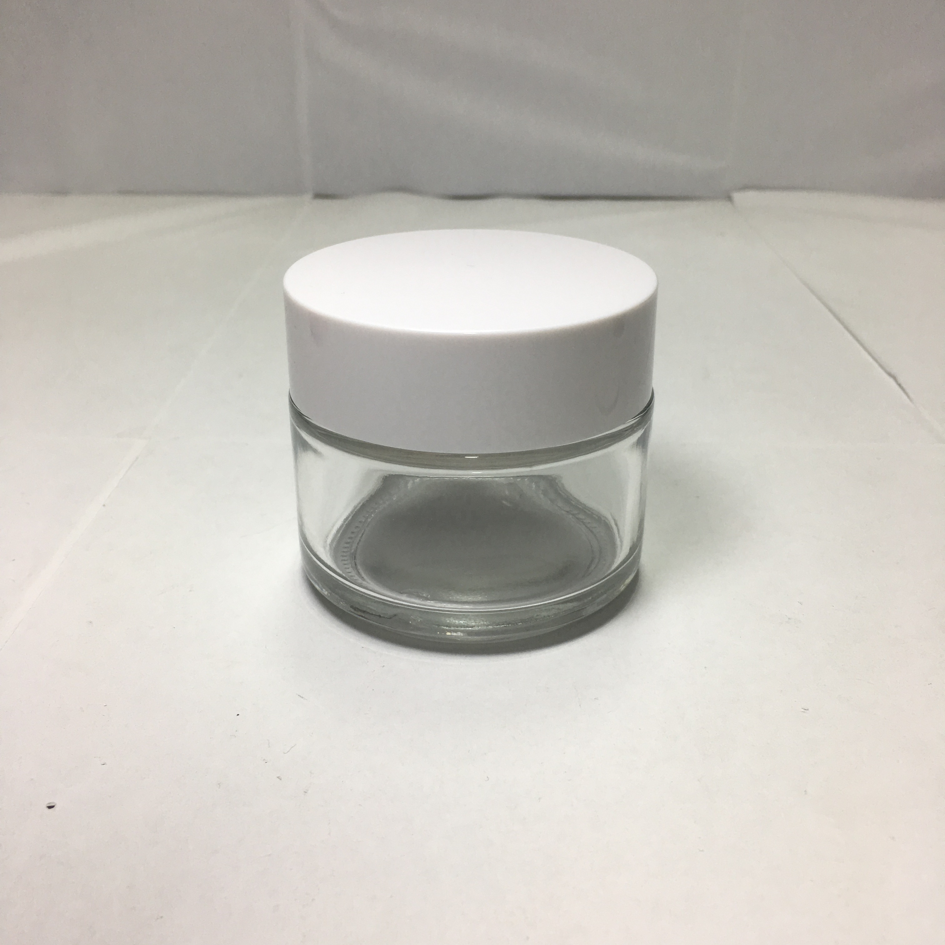High quality 100g Transparent Cream glass jar for cosmetic packaging