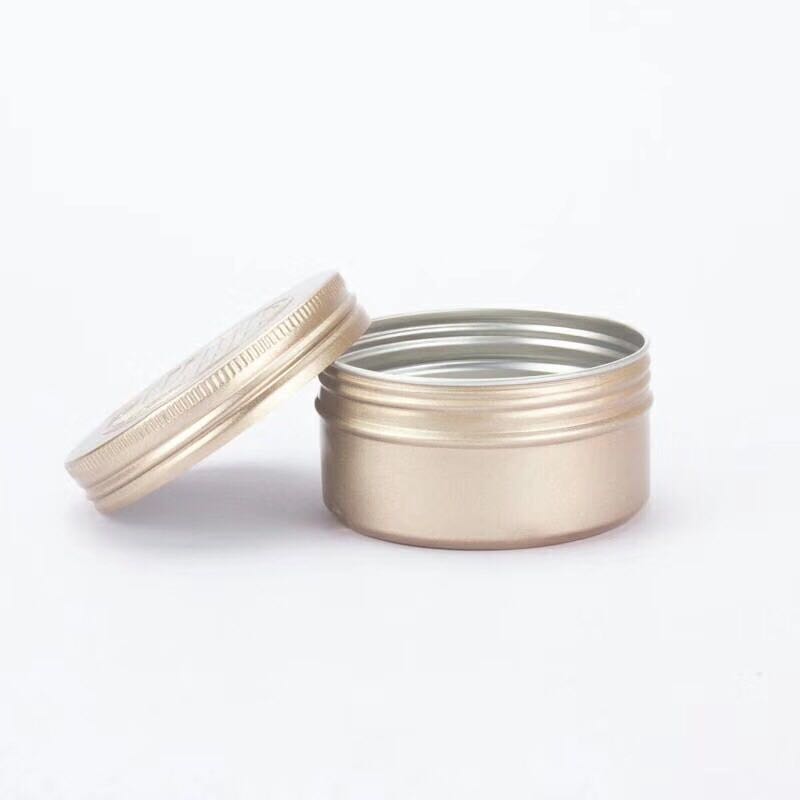 High quality 100ml 80ml 60ml 50ml 30ml 5ml color gold aluminium jar for cosmetic
