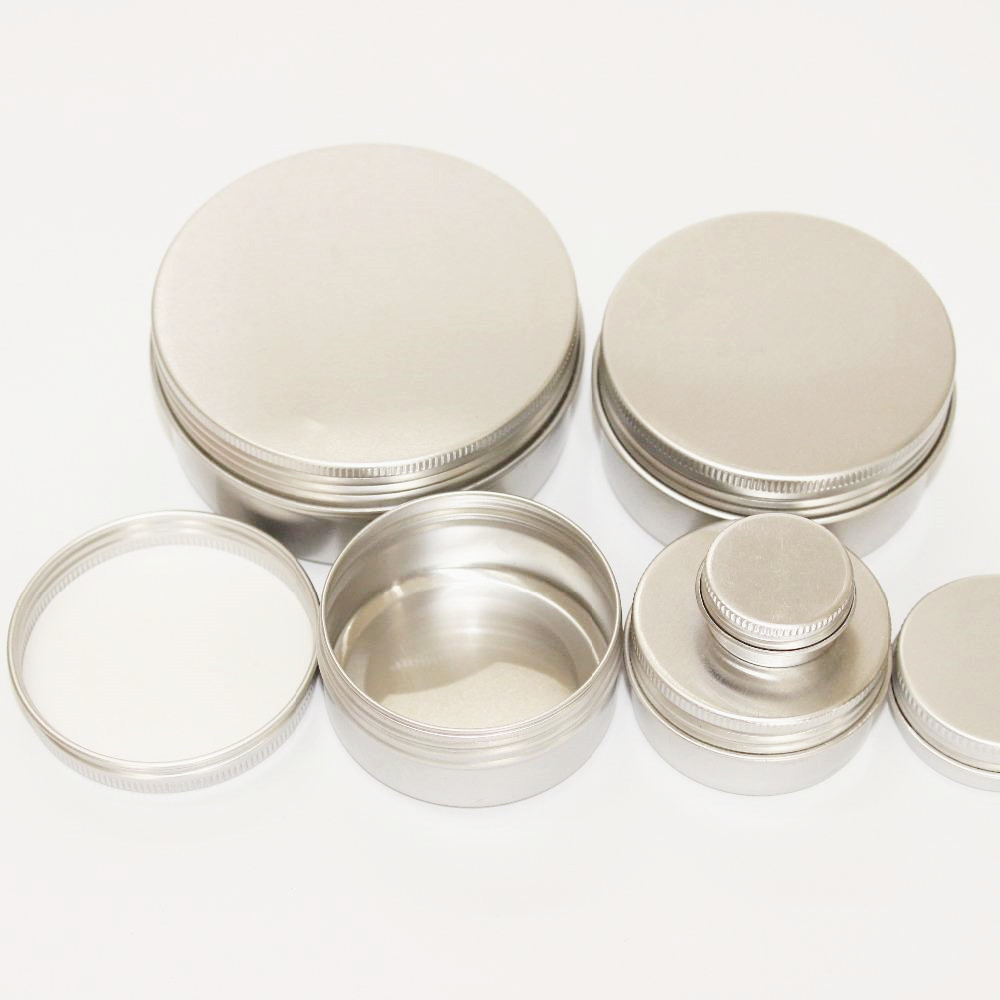 High quality 100ml 80ml 60ml 50ml 30ml 5ml color gold aluminium jar for cosmetic