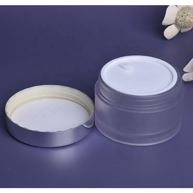 High quality 10g 20g 30g 50g 100g 1 oz empty frosted cosmetics packaging holographic petg jar petg cream jar