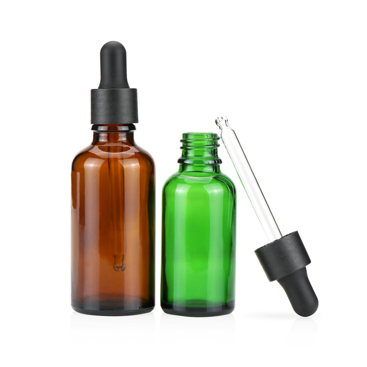 High quality 10ml 15ml 30ml 50ml Childproof Dropper Cap Clear Transparent Essential Oil Glass Bottle With Child Proof Cap