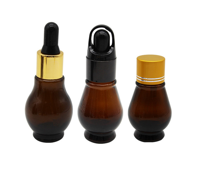 High quality 10ml 20ml 30ml 50ml 100ml Amber Essential Oil Dropper Bottle Portable Cosmetic Bottle