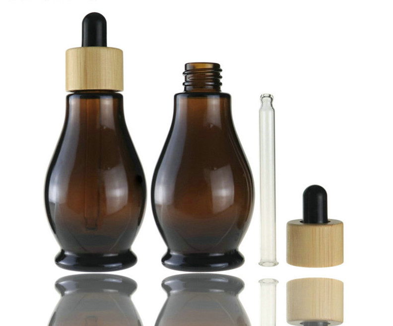 High quality 10ml 20ml 30ml 50ml 100ml Amber Essential Oil Dropper Bottle Portable Cosmetic Bottle