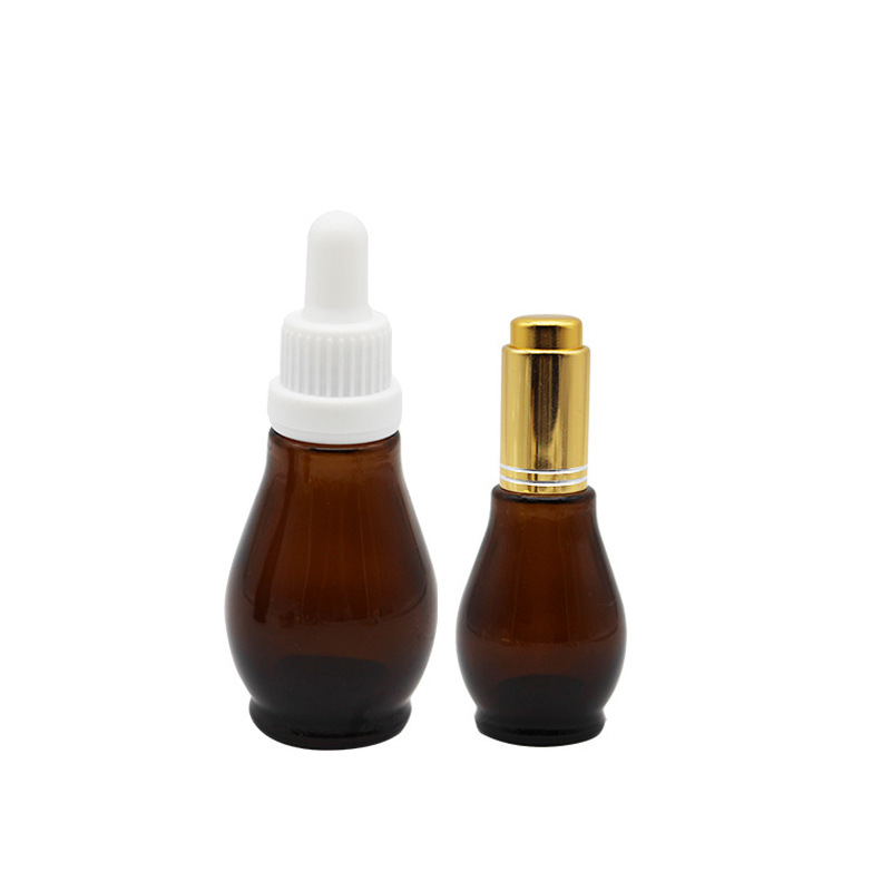 High quality 10ml 20ml 30ml 50ml 100ml Amber Essential Oil Dropper Bottle Portable Cosmetic Bottle