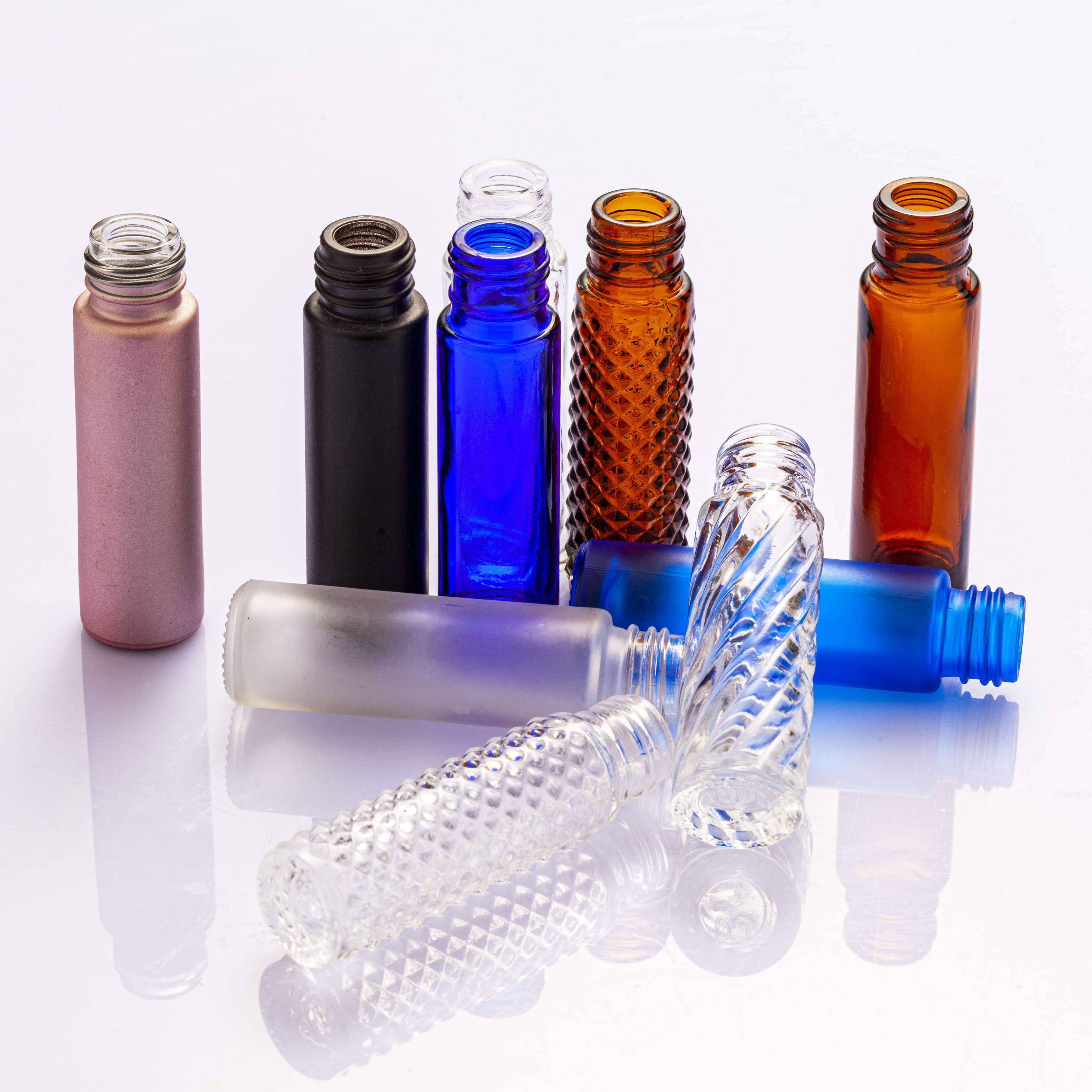 High quality 10ml accept customization empty cosmetic roll on glass bottle
