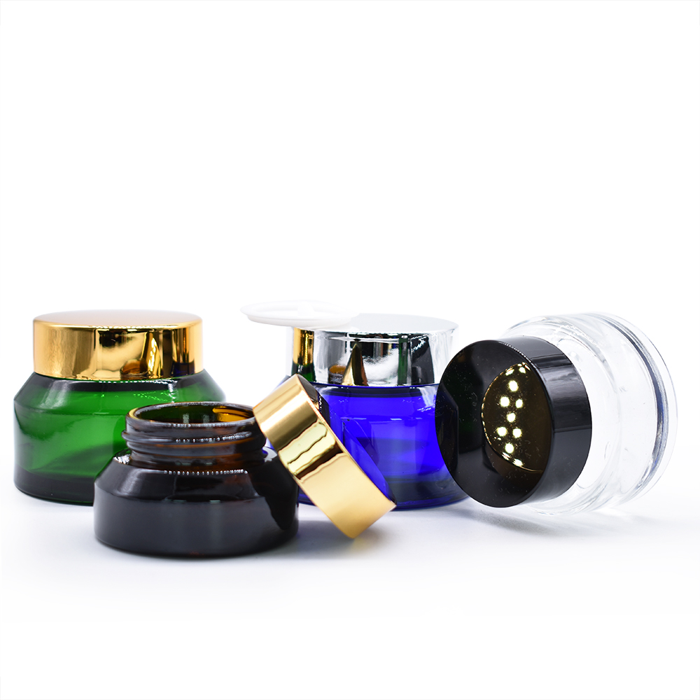 High quality  15G 30G 50G Cosmetic glass jar for cream