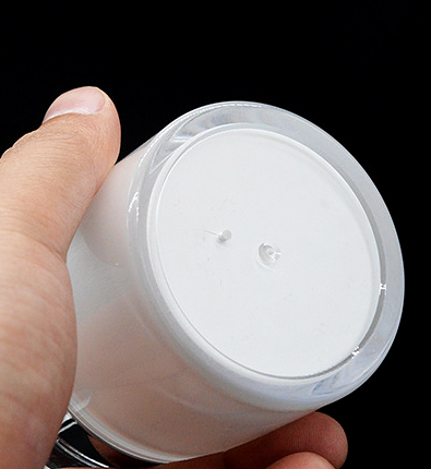 High quality 15g 30g 50g push type acrylic airless cosmetic jar