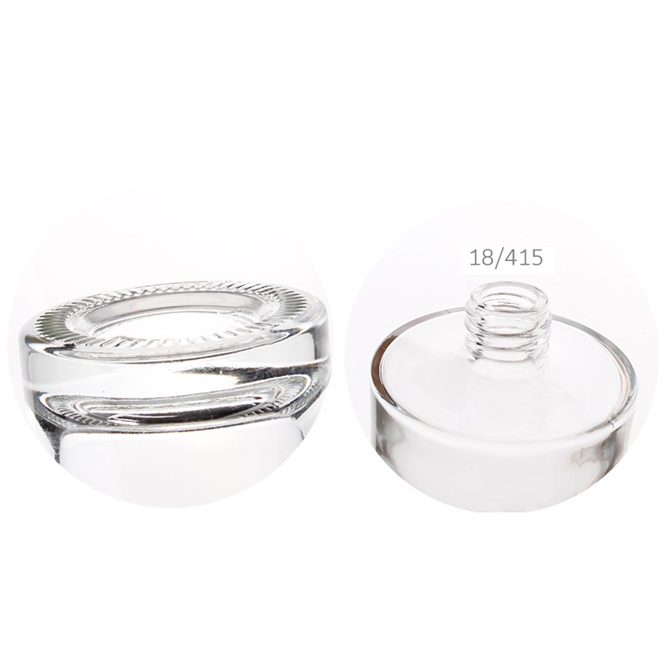 High quality 15ml 30ml 50ml 100ml transparent direct round glass dropper bottles spray bottle with silver/gold cap in good price