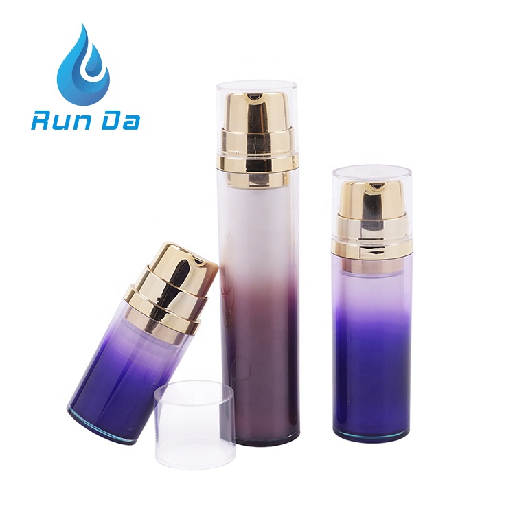 High quality 15ml 30ml 50ml glass airless biodegradable bottle lotion pump