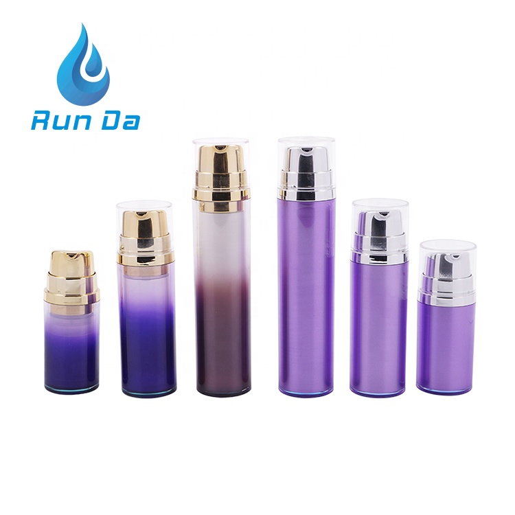 High quality 15ml 30ml 50ml glass airless biodegradable bottle lotion pump