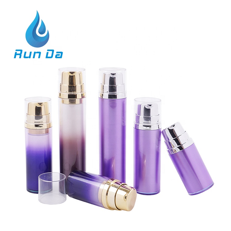 High quality 15ml 30ml 50ml glass airless biodegradable bottle lotion pump