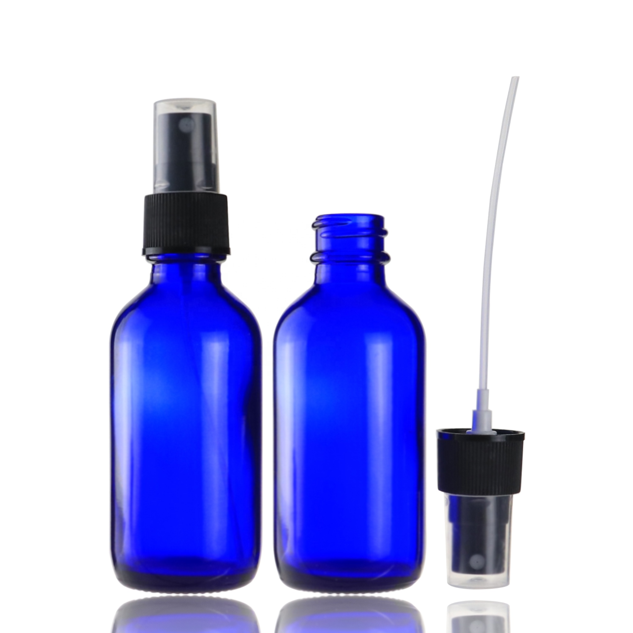 High quality 15ml 30ml 60ml amber round cosmetic perfume glass spray bottles with fine mist spray