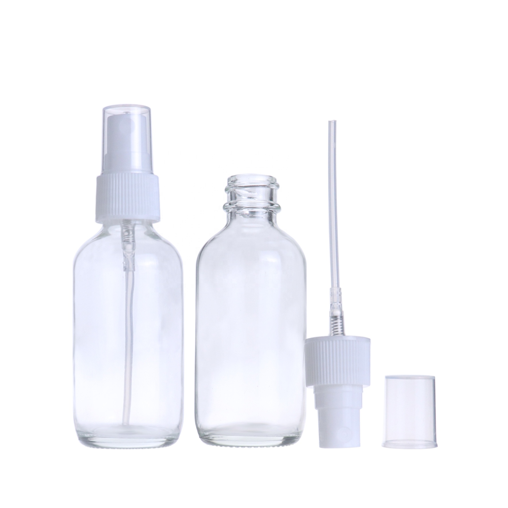 High quality 15ml 30ml 60ml amber round cosmetic perfume glass spray bottles with fine mist spray