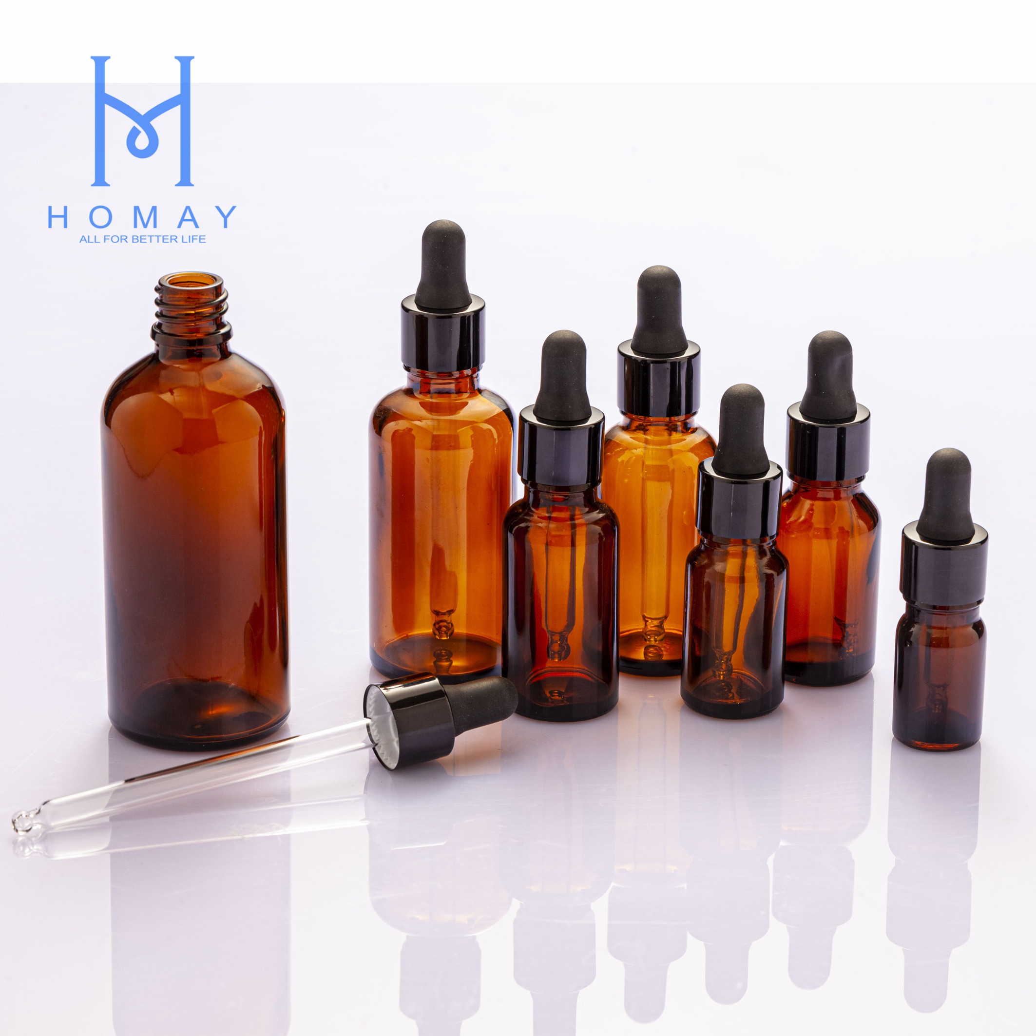 High quality 15ml essential oil glass bottle with dropper