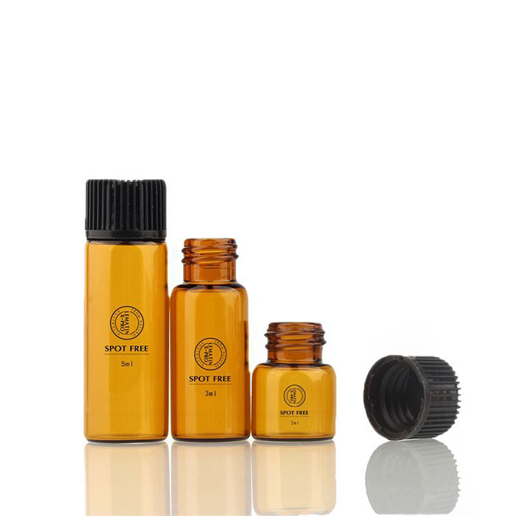 High quality 1ml 2ml 3ml 5ml amber vial glass bottle for sale
