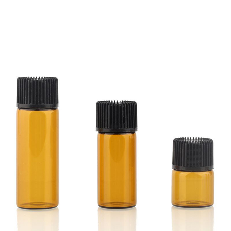 High quality 1ml 2ml 3ml 5ml amber vial glass bottle for sale