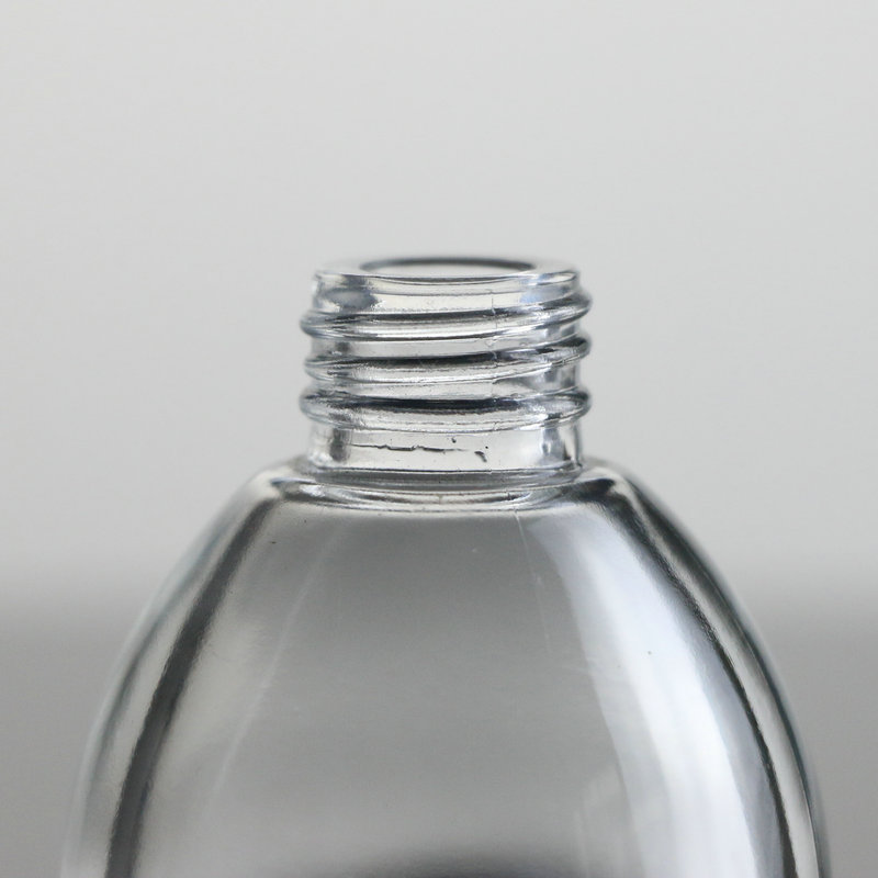 High quality 1oz 30ml 2oz 60ml clear glass sharp pipette dropper bottles with black white aluminimu top