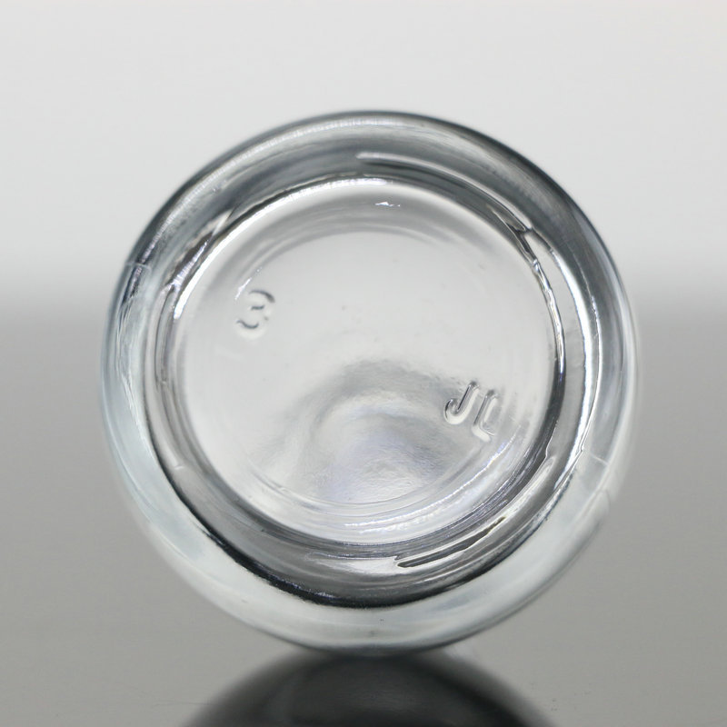High quality 1oz 30ml 2oz 60ml clear glass sharp pipette dropper bottles with black white aluminimu top