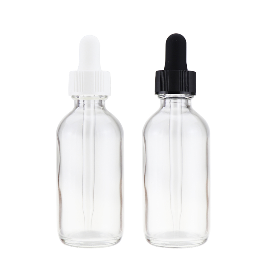 High quality 1oz 30ml boston amber clear sharp pipette glass dropper bottles