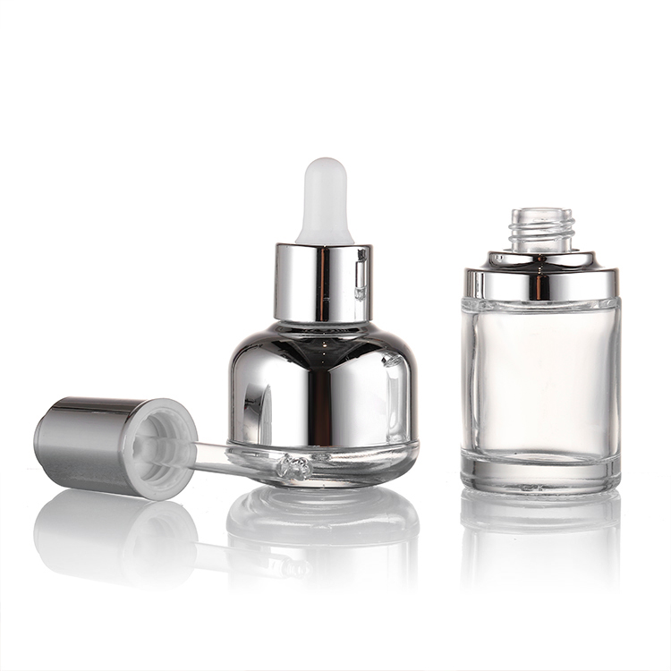 High quality 20ml 35ml dropper glass bottle dropper bottle for glass cosmetic packaging