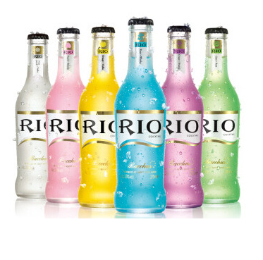 High quality 275ml round carbonated beverage glass bottles with crown cap