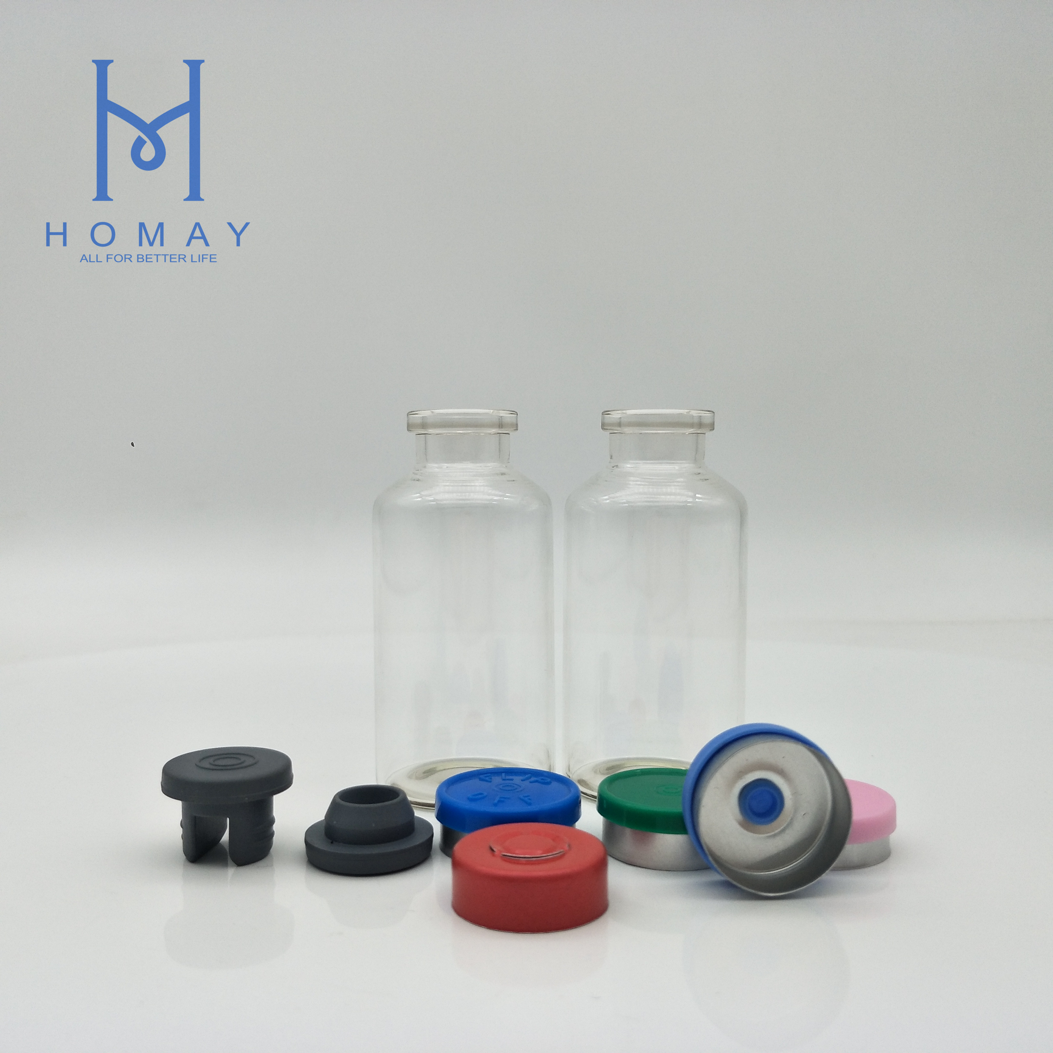 High quality 2ml 7ml 8ml 10ml 30ml amber clear tubular injection sterile glass bottle vials for pharmaceutical