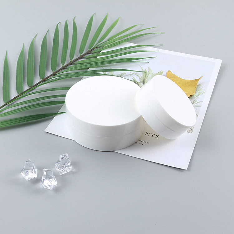 High quality 30g 100g Flat White Cosmetic Cream Jar Container for Skin Care