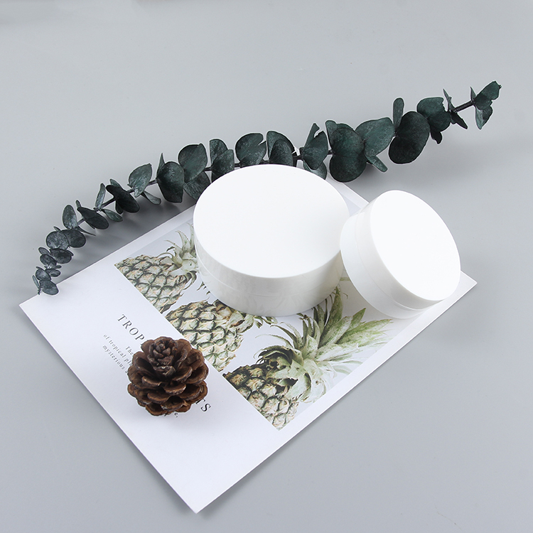 High quality 30g 100g Flat White Cosmetic Cream Jar Container for Skin Care